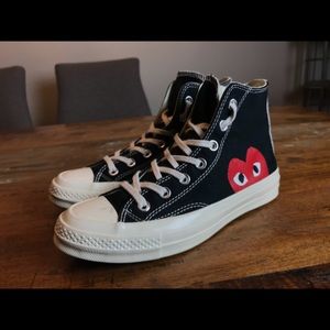 comme des garcons converse womens size 8